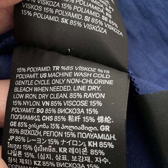 H&M blue sundress, size XL, NEW WITH TAGS (Runs Big) - Picture 8 of 8